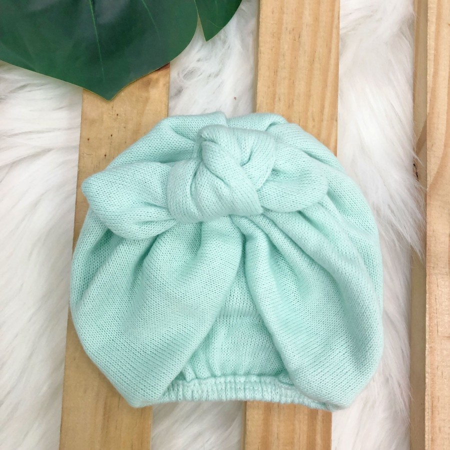 Turbante de linha- Verde água